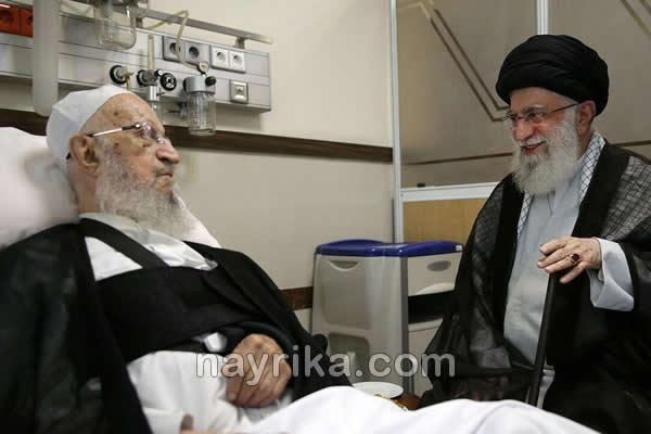 عیادت رهبر انقلاب آیت الله خامنه ای از آیت الله مکارم شیرازی
