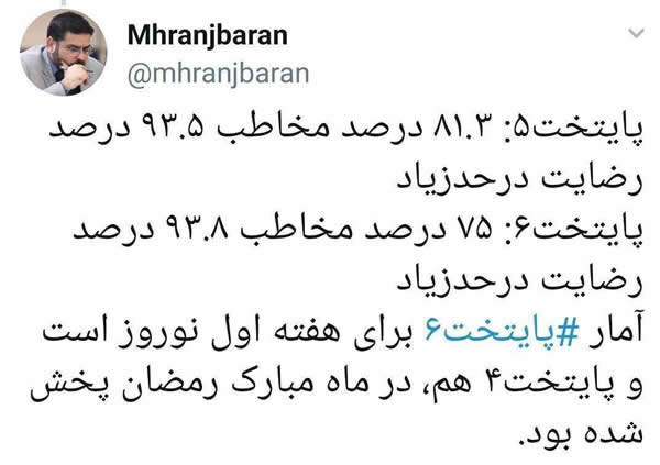آمار مخاطبان ۲ فصل اخیر پایتخت