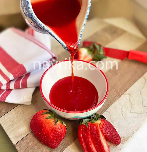 شربت توت فرنگی طرز تهیه شربت توت فرنگی, طرز تهیه شربت توت فرنگی بدون مربا