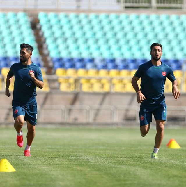 بازرس فدراسیون پزشکی ورزشی در تمرین پرسپولیس