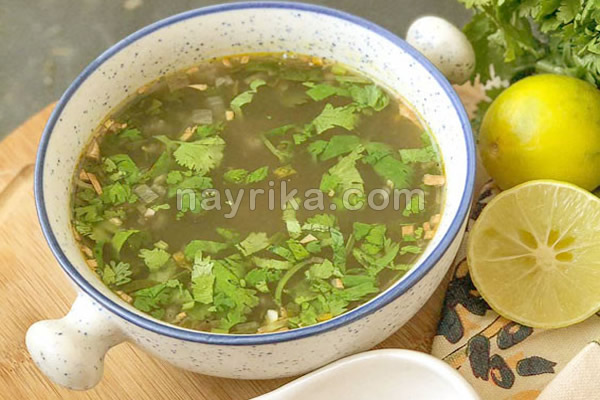 طرز تهیه سوپ گشنیز برای سرماخوردگی طرز تهیه سوپ گشنیز برای سرماخوردگی