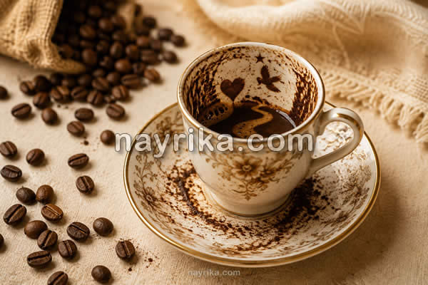 فال قهوه تک نیت رایگان با نیت خودتان